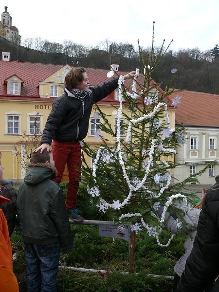 Zdobení vánočních stromků (29. listopadu 2013)